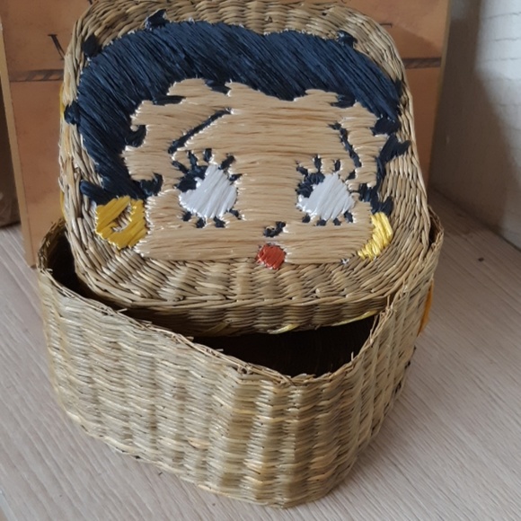 handmade Other - Betty Boop handmade Wicker Straw Basket
